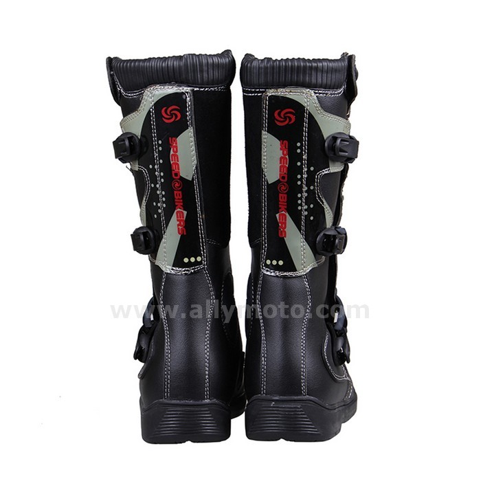 131 Pro-Biker Speed Bikers Men Boots Racing Motocross Off-Road Motorbike Breathable Mid-Calf Shoes@2